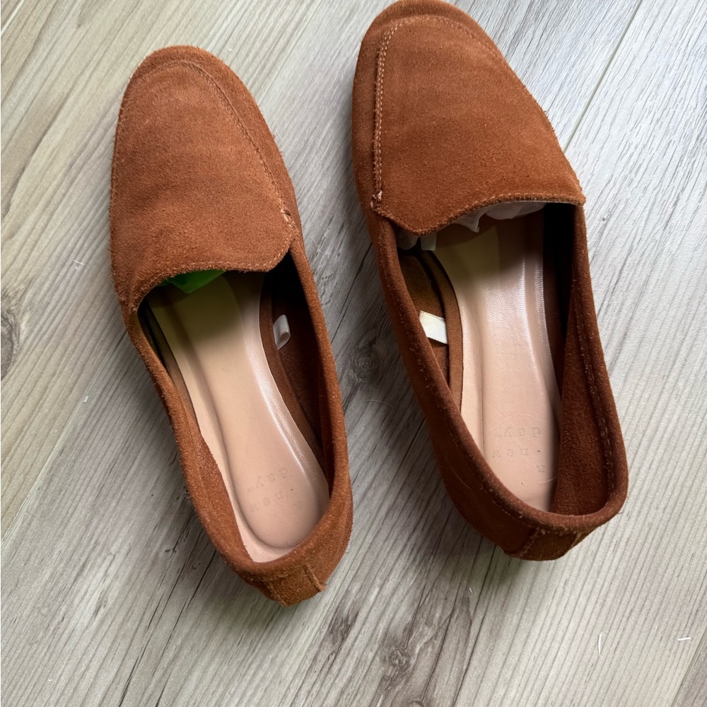 A New Day Brown Suede Women's Loafers